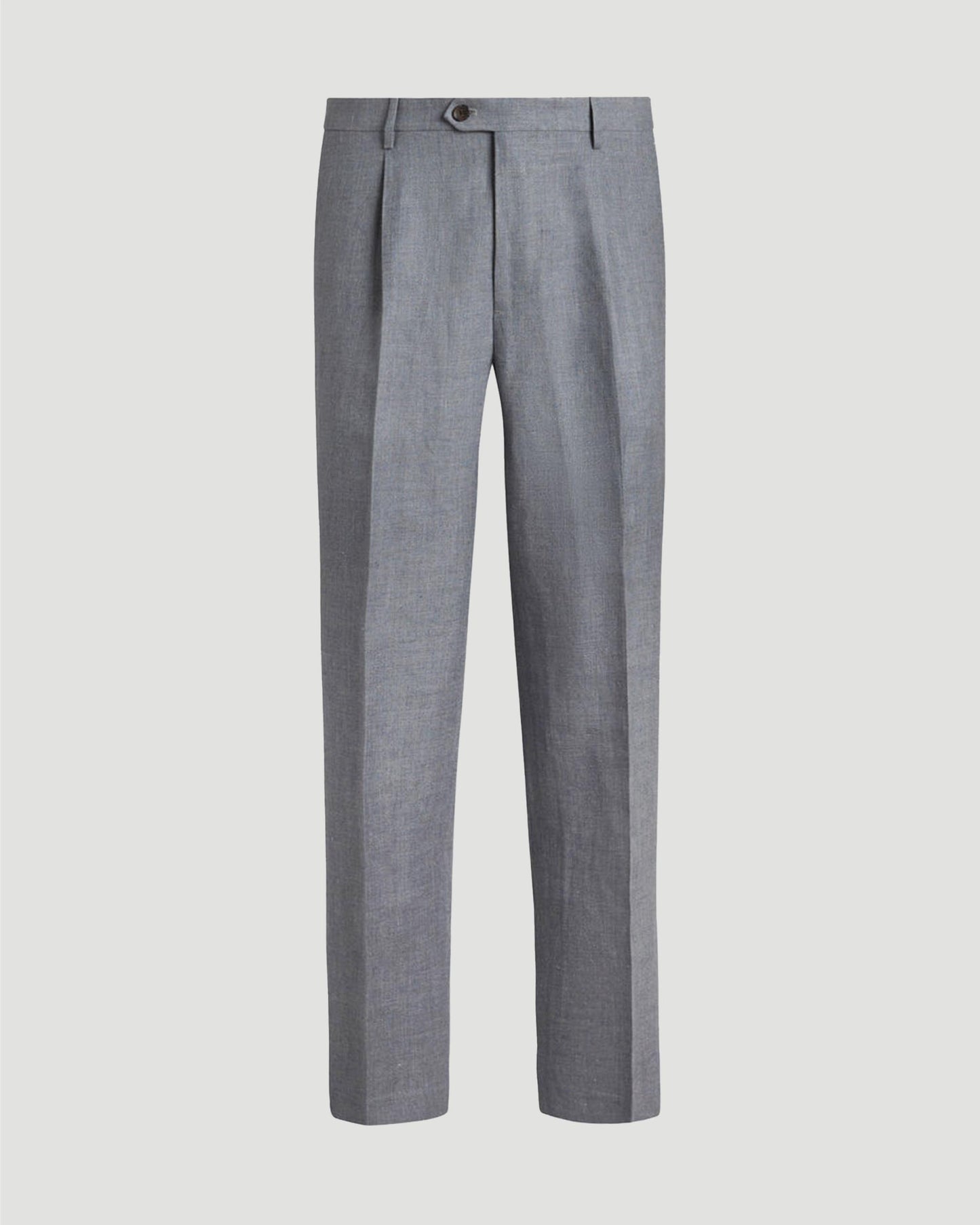 LINEN AND WOOL TROUSERS IN GREY