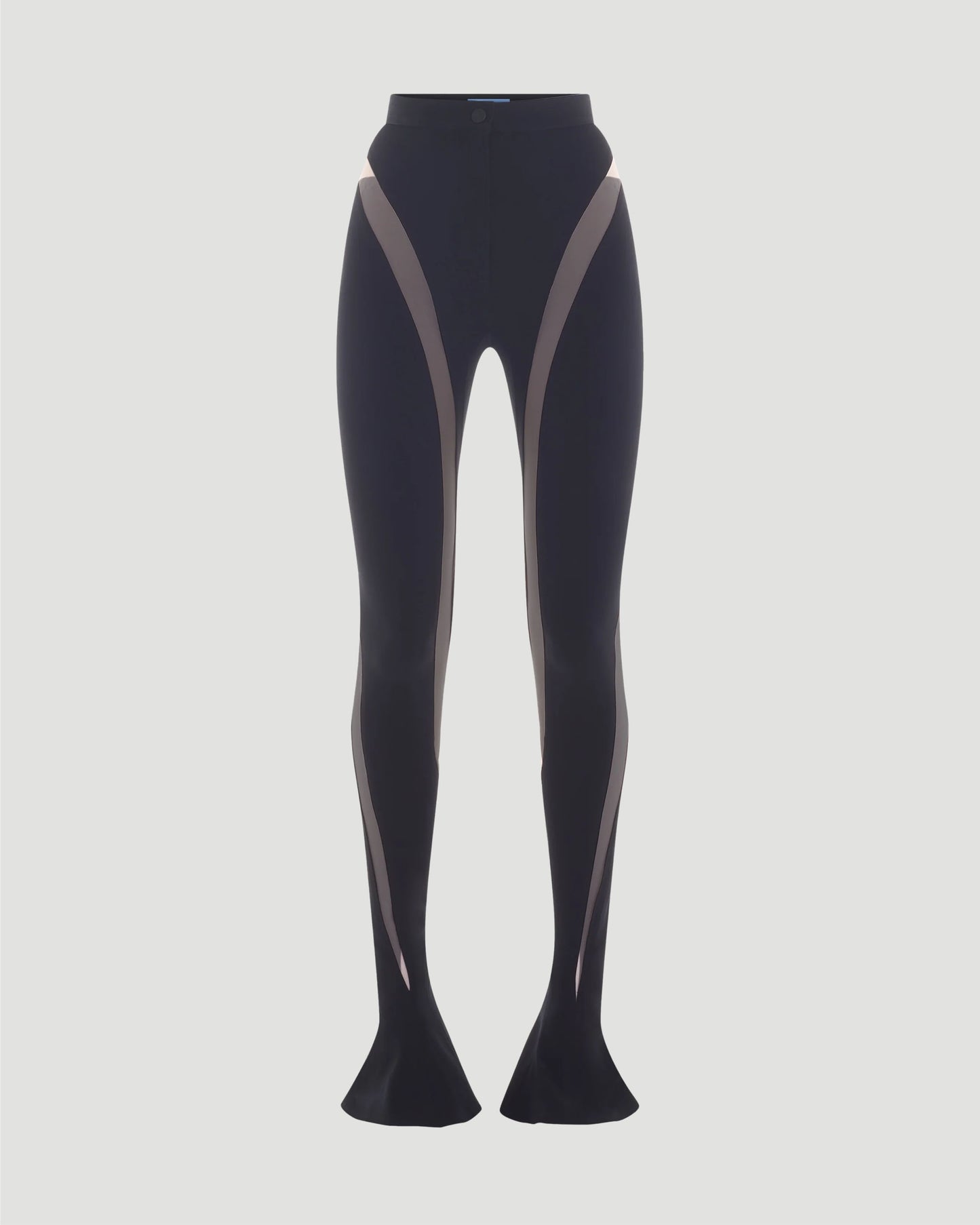 Illusion trousers in black