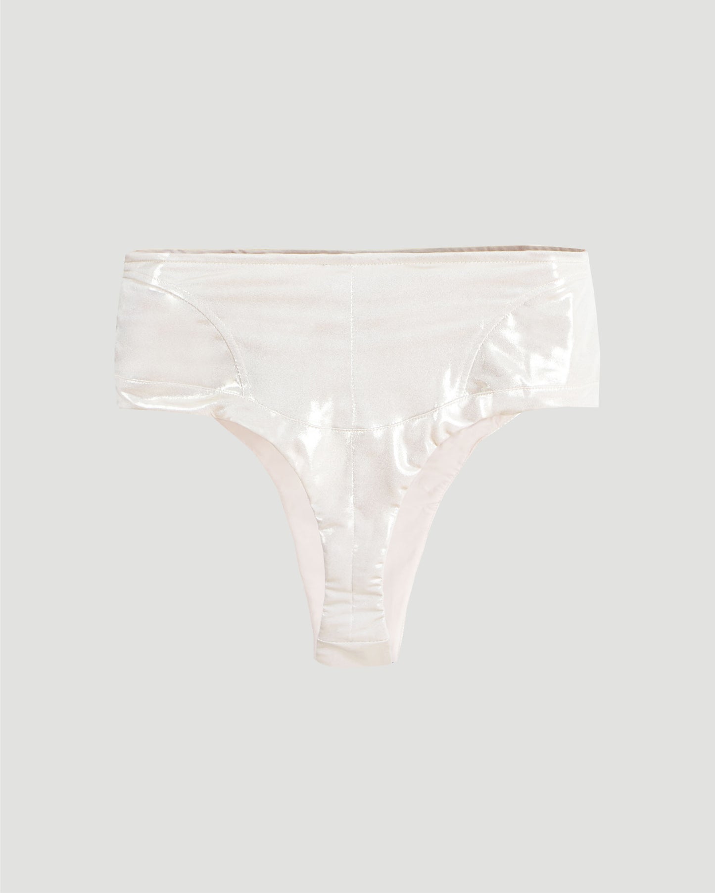 Corset high-waist bikini bottoms