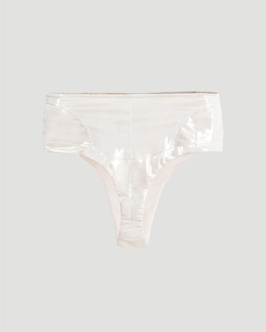 Corset high-waist bikini bottoms