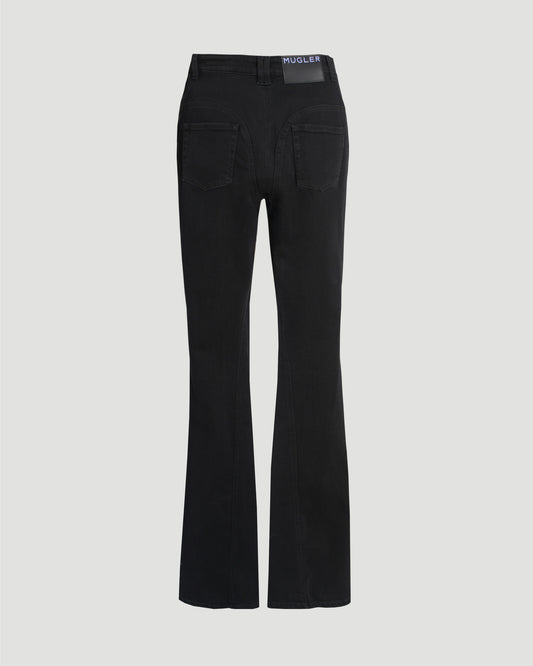 FLARED JEANS IN BLACK
