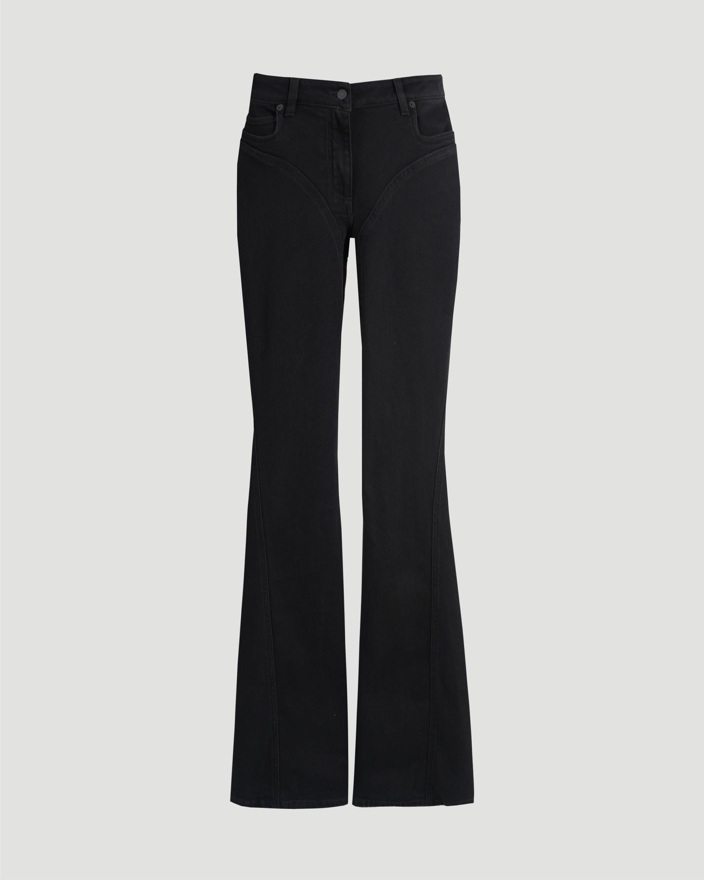 FLARED JEANS IN BLACK