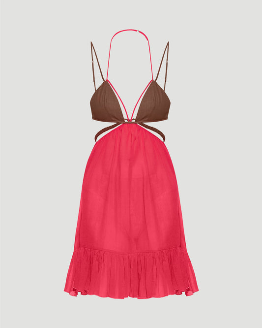 MINI DRESS WITH STRAPS