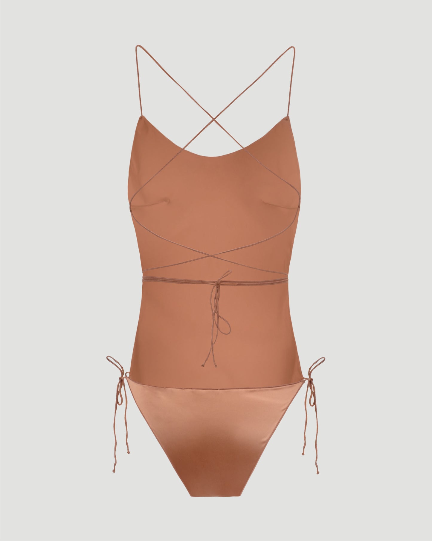 SATIN ONE PIECE SWIMSUIT