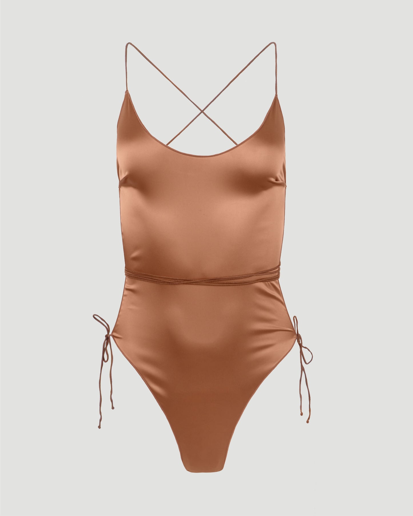 SATIN ONE PIECE SWIMSUIT