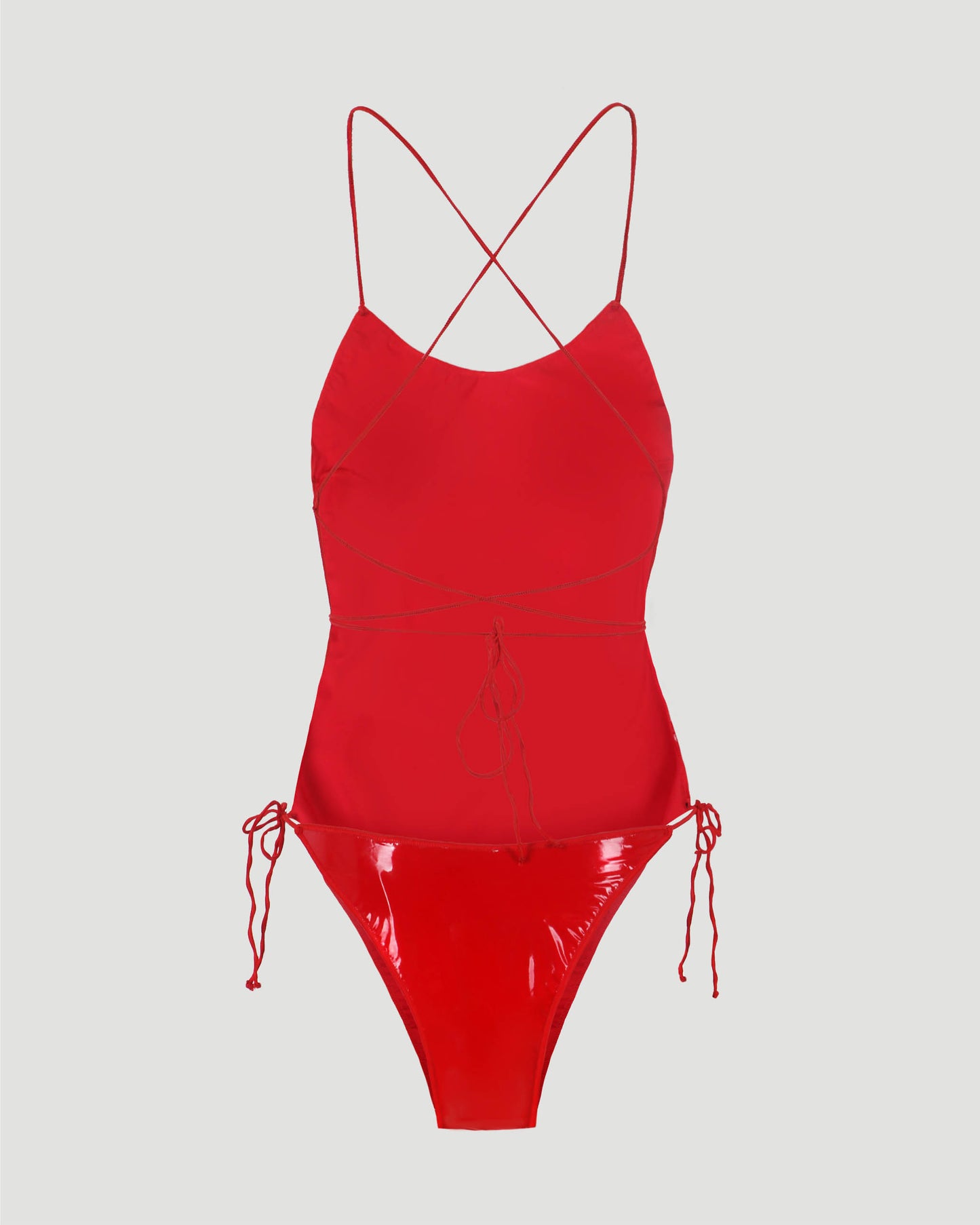 LATEX ONE PIECE IN RED