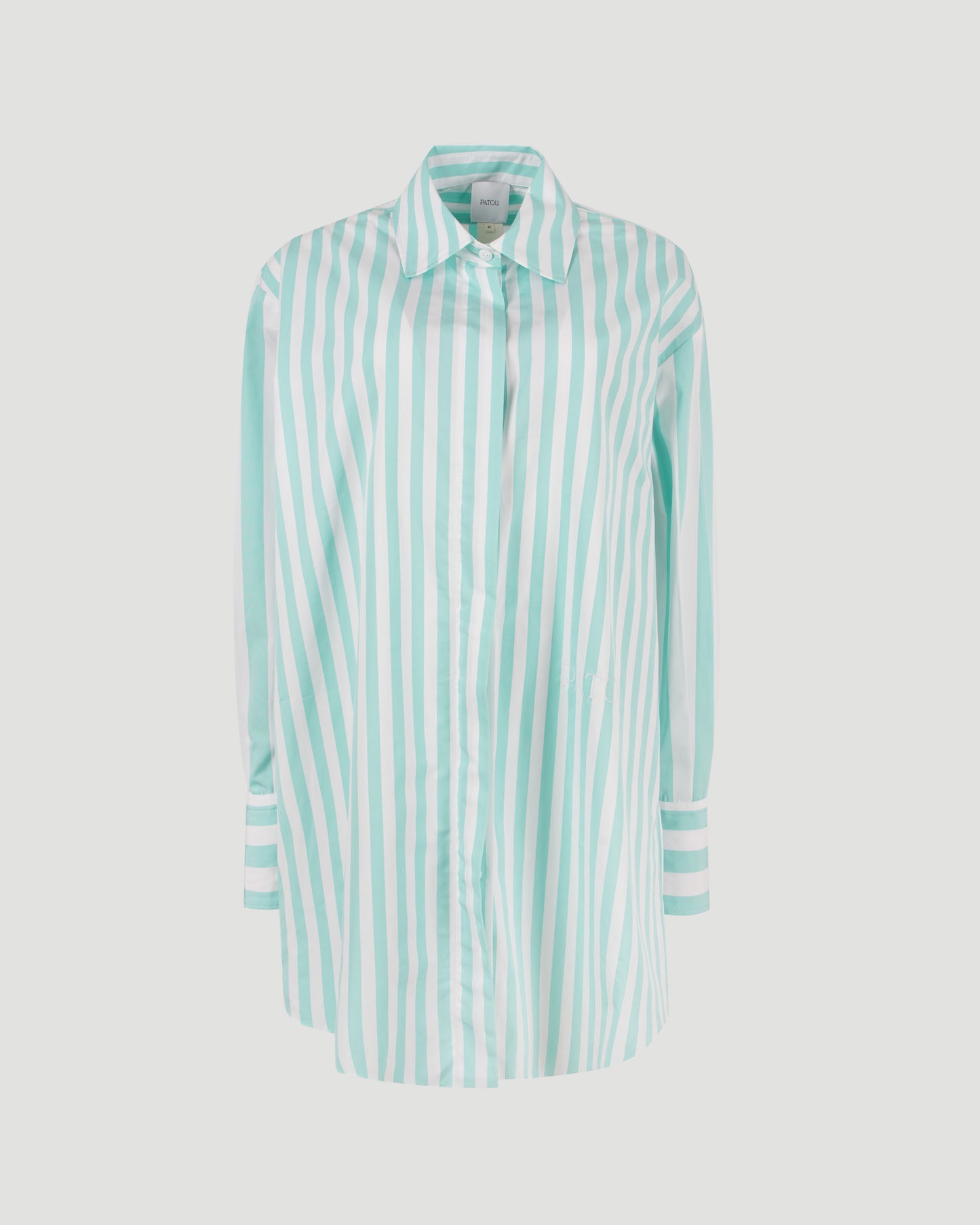 Striped Mini Shirt With Logo