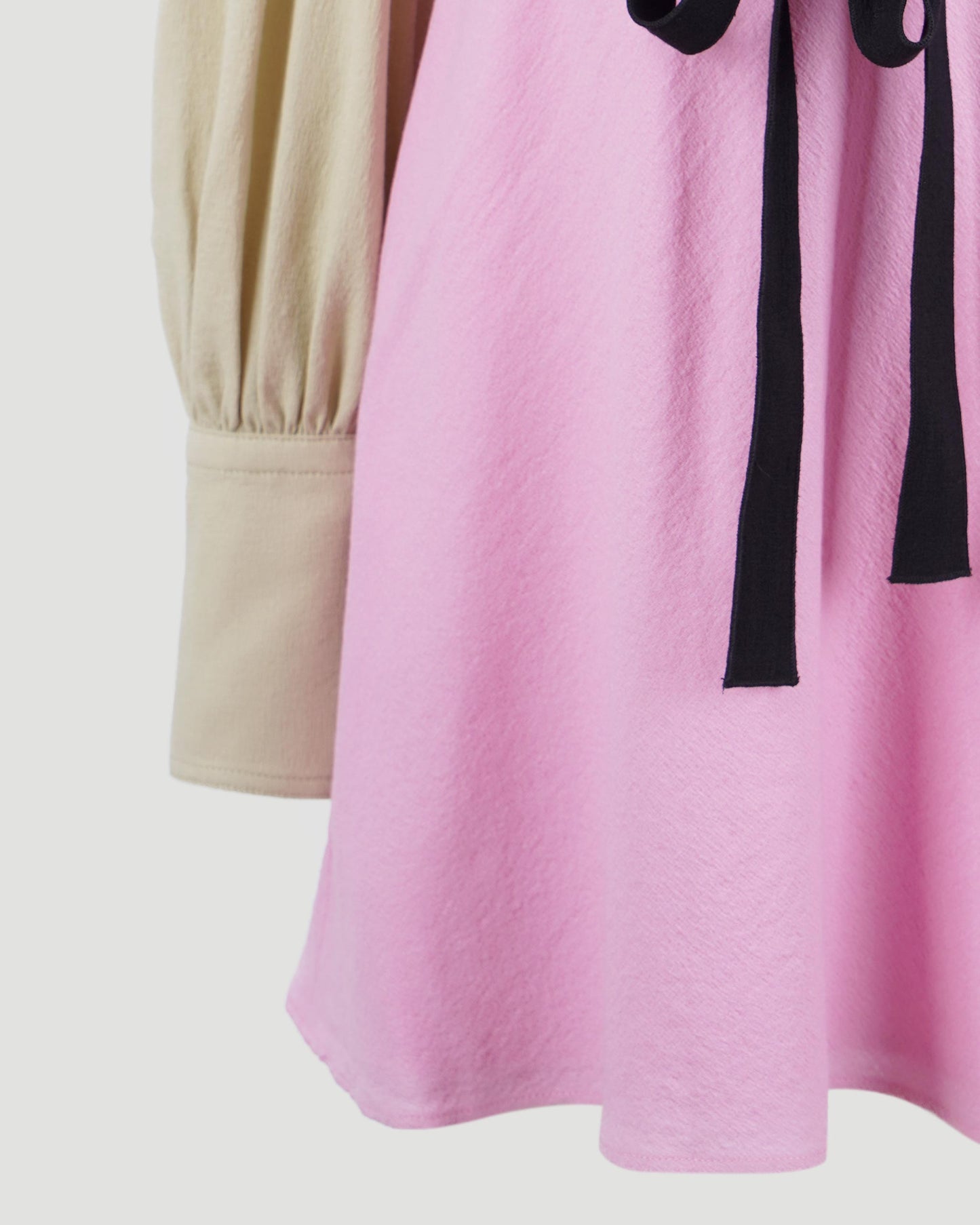 Two-tone mini shirt dress