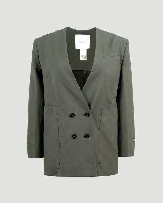 Wool Jacket in Khaki