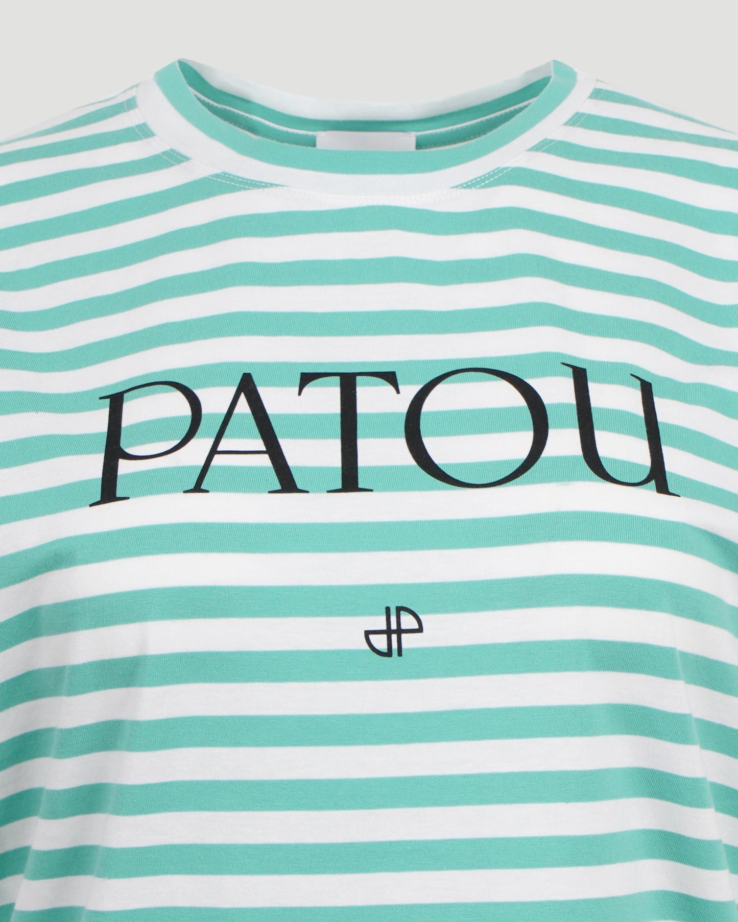 Striped Cotton T-Shirt in Green