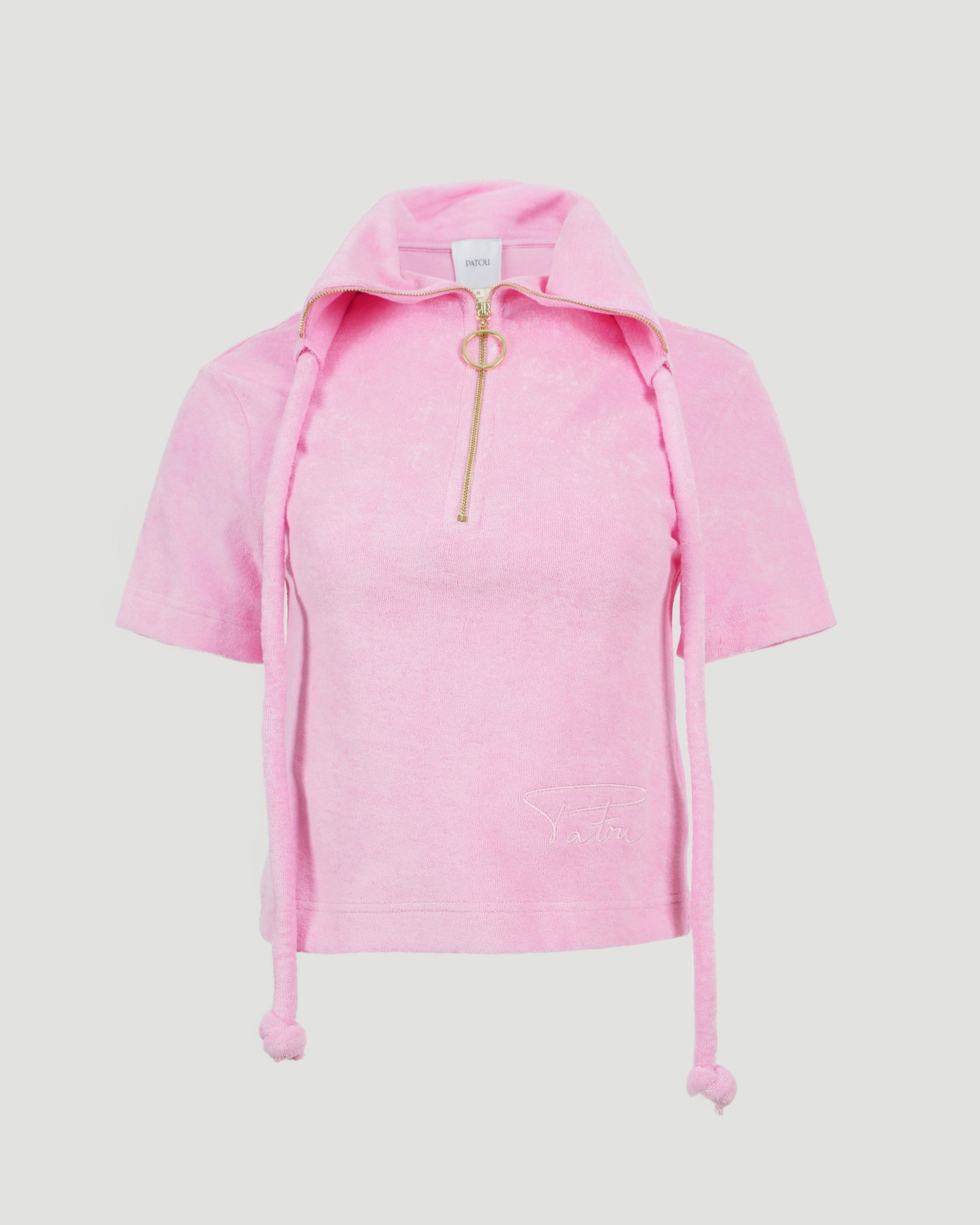 Cotton Polo Shirt in Pink