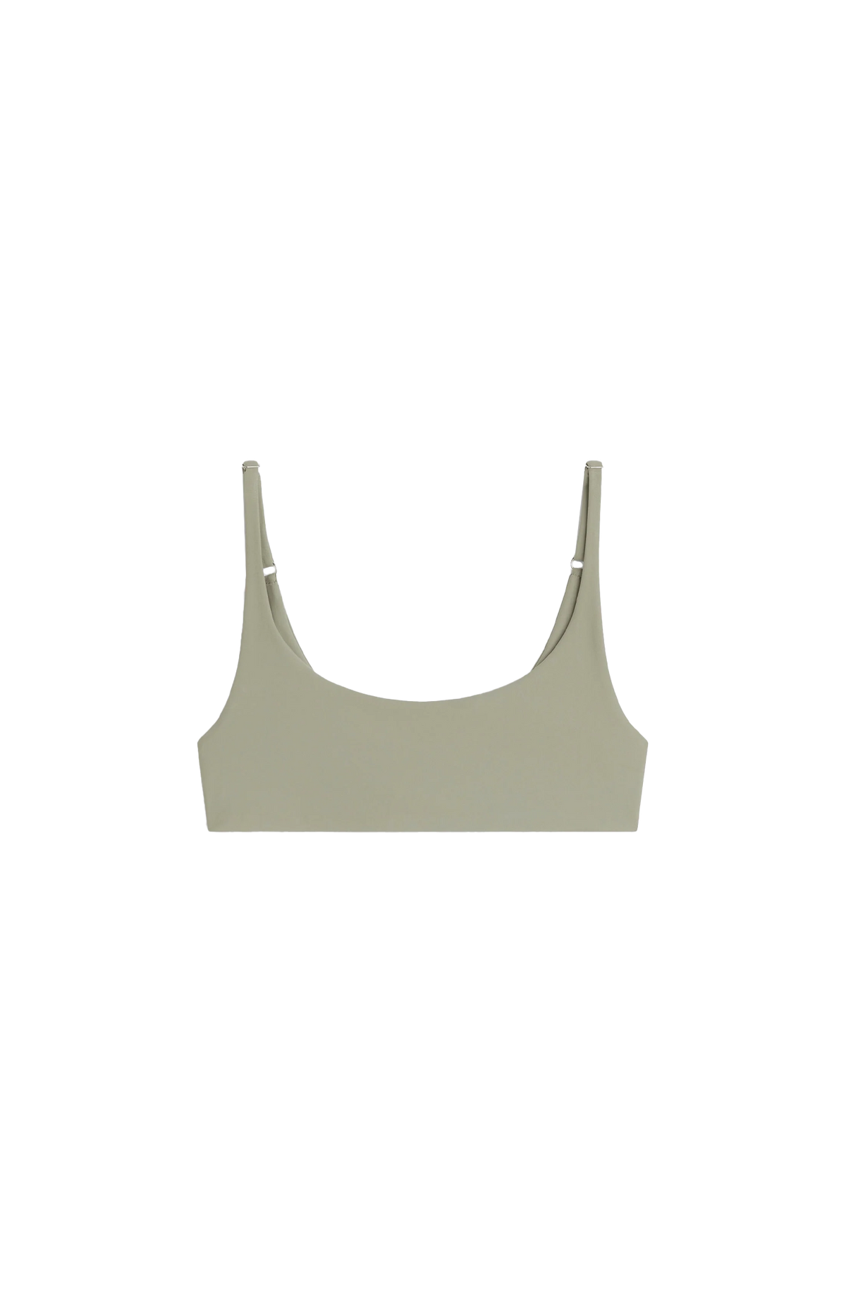 Phoebe Philo Scoop Bikini Top in Light Sage — front view