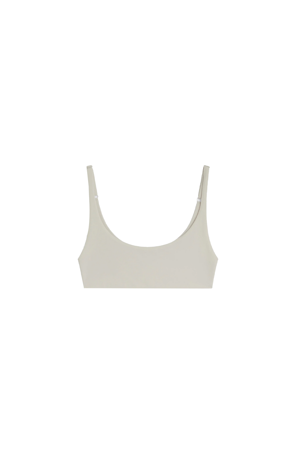 Phoebe Philo Scoop Bikini Top in Stucco — front view