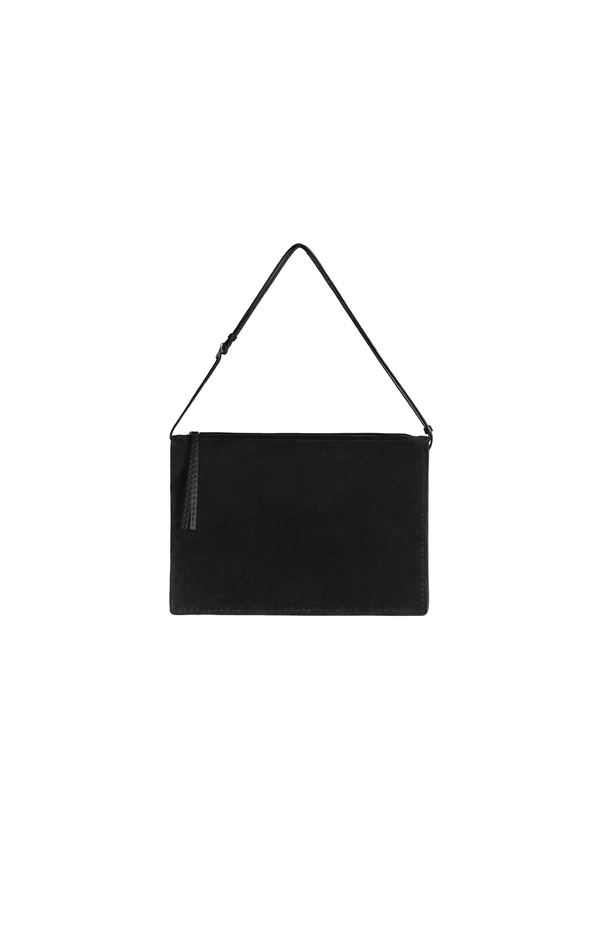 Phoebe Philo Glove Pochette in Black Suede — front view