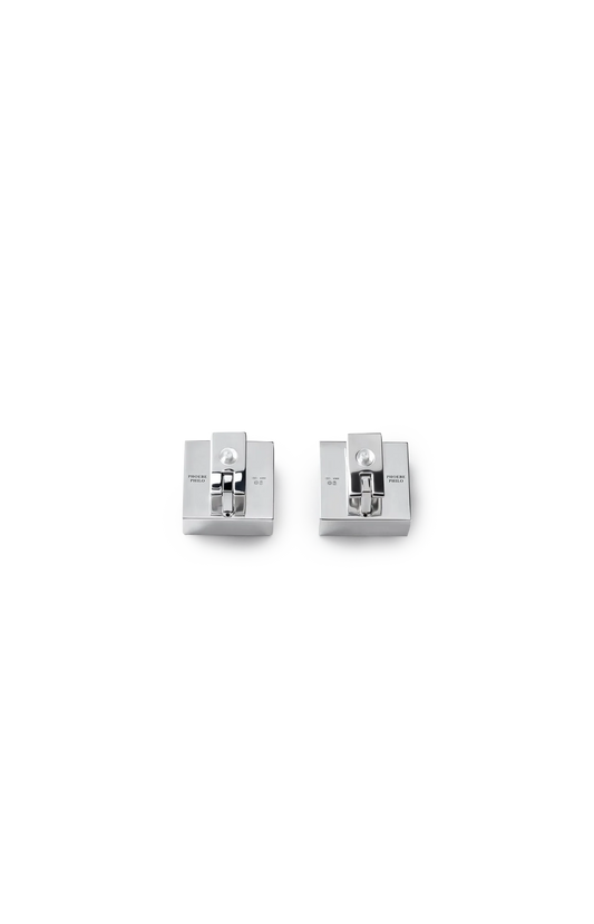 Phoebe Philo Cube Studs in Silver — product photo 2