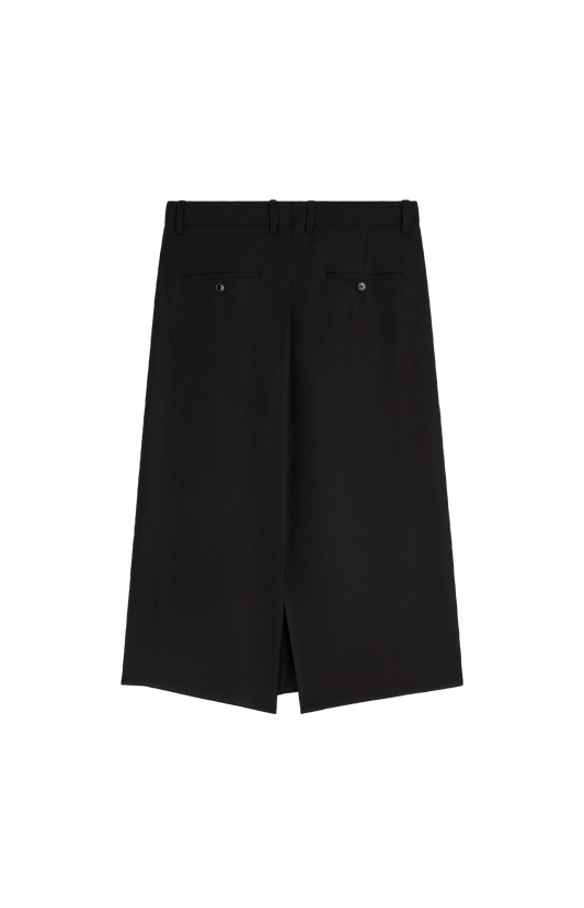 Phoebe Philo Split Skirt in Black Wool — product photo 2