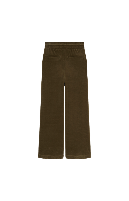 Velveteen Joggers in Bronze Velour