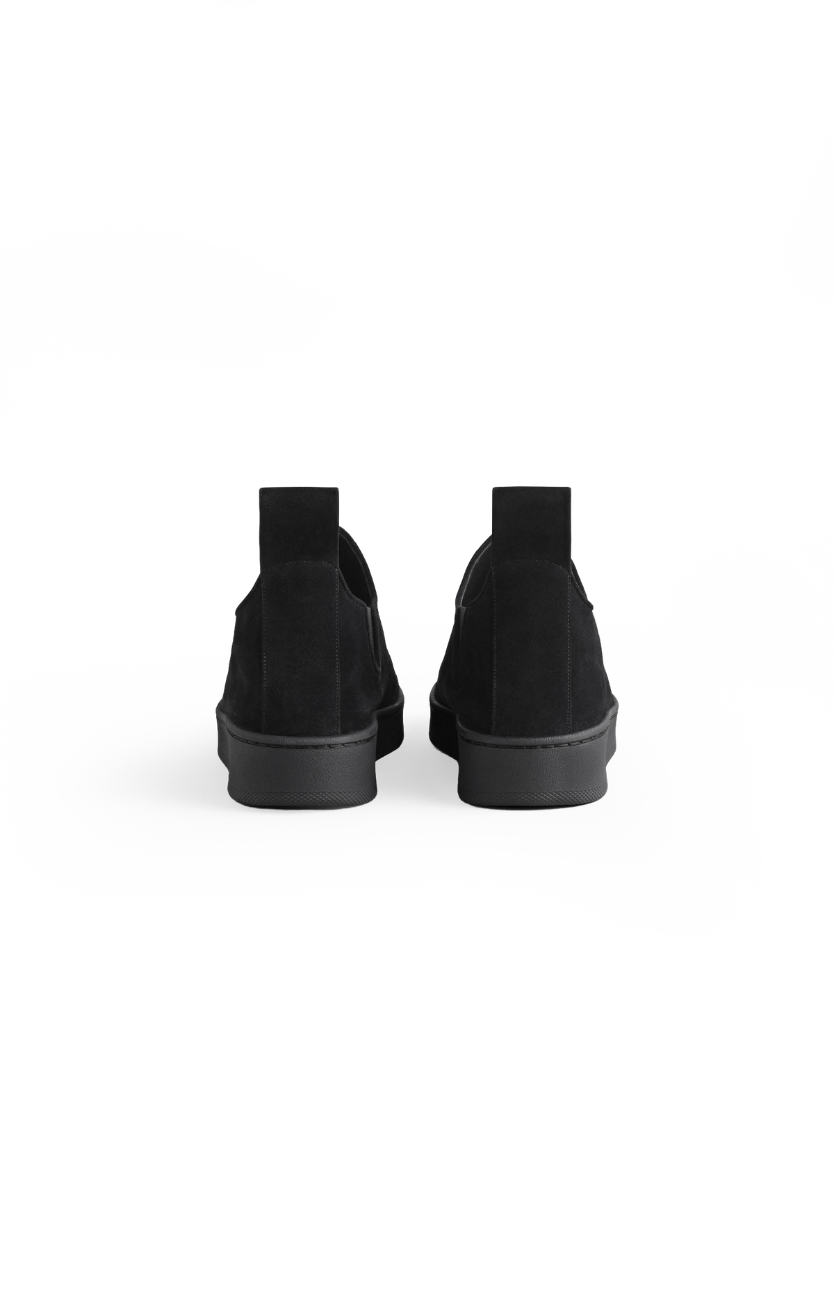 Slip On Sneaker in Black Suede