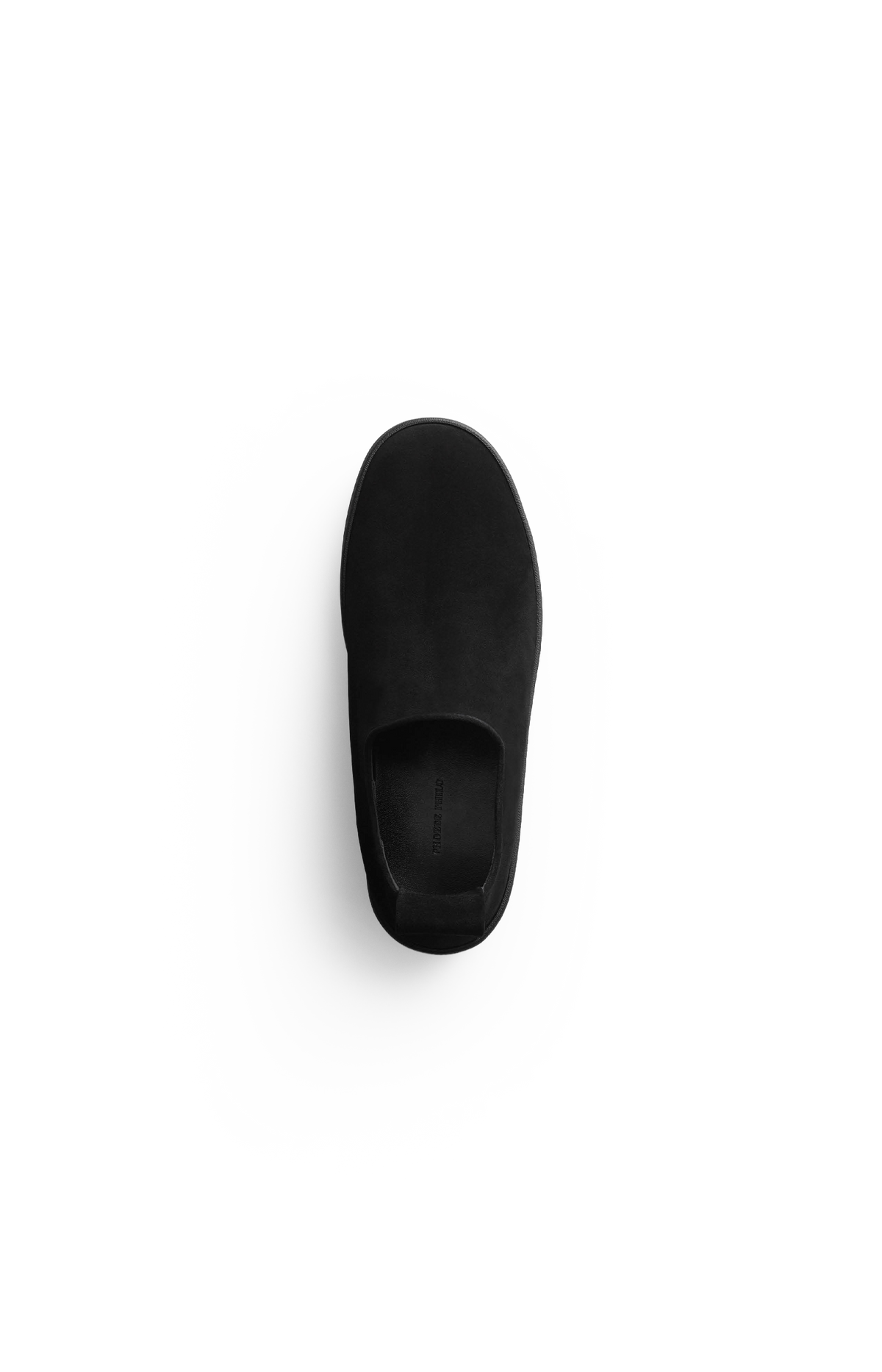 Slip On Sneaker in Black Suede