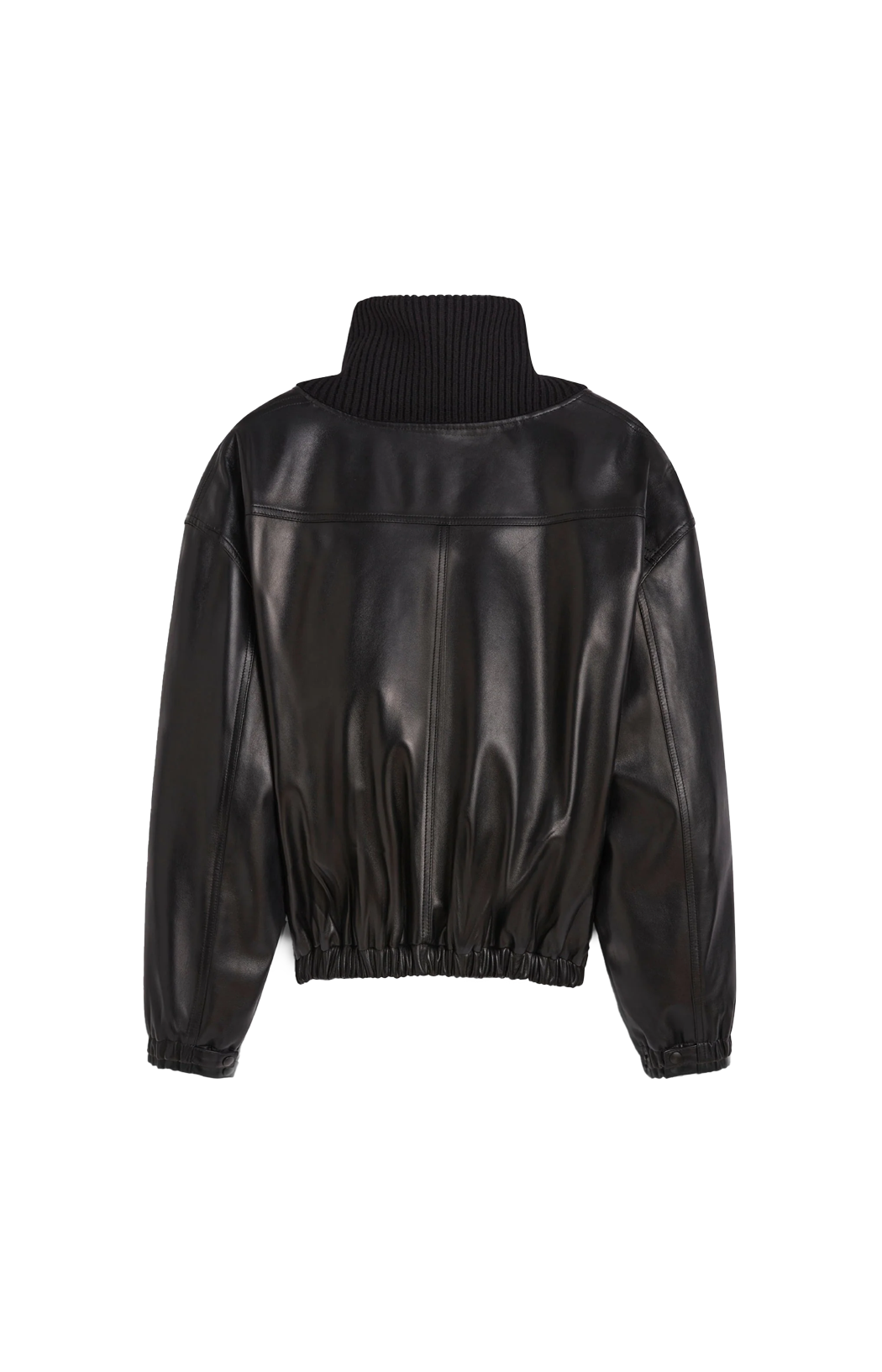 Phoebe Philo Rib Neck Jacket in Black — product photo 2