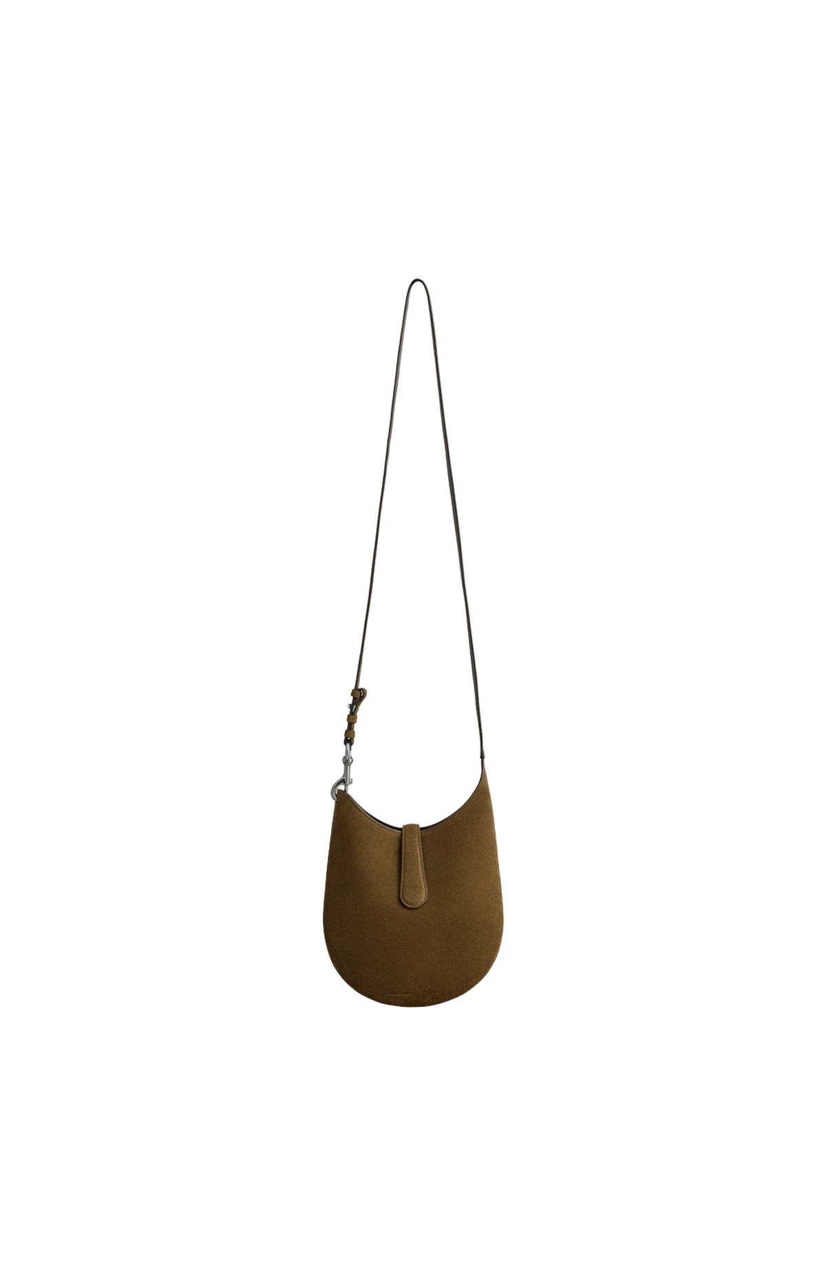 Phoebe Philo Mini Bean Sling in Olive — front view