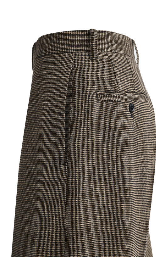 Phoebe Philo Drop Trousers in Khaki/White — product photo 3