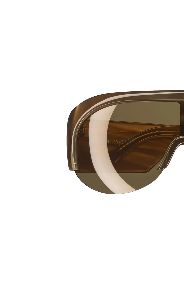 Phoebe Philo Half Bombe Sunglasses in Dark Khaki — product photo 3