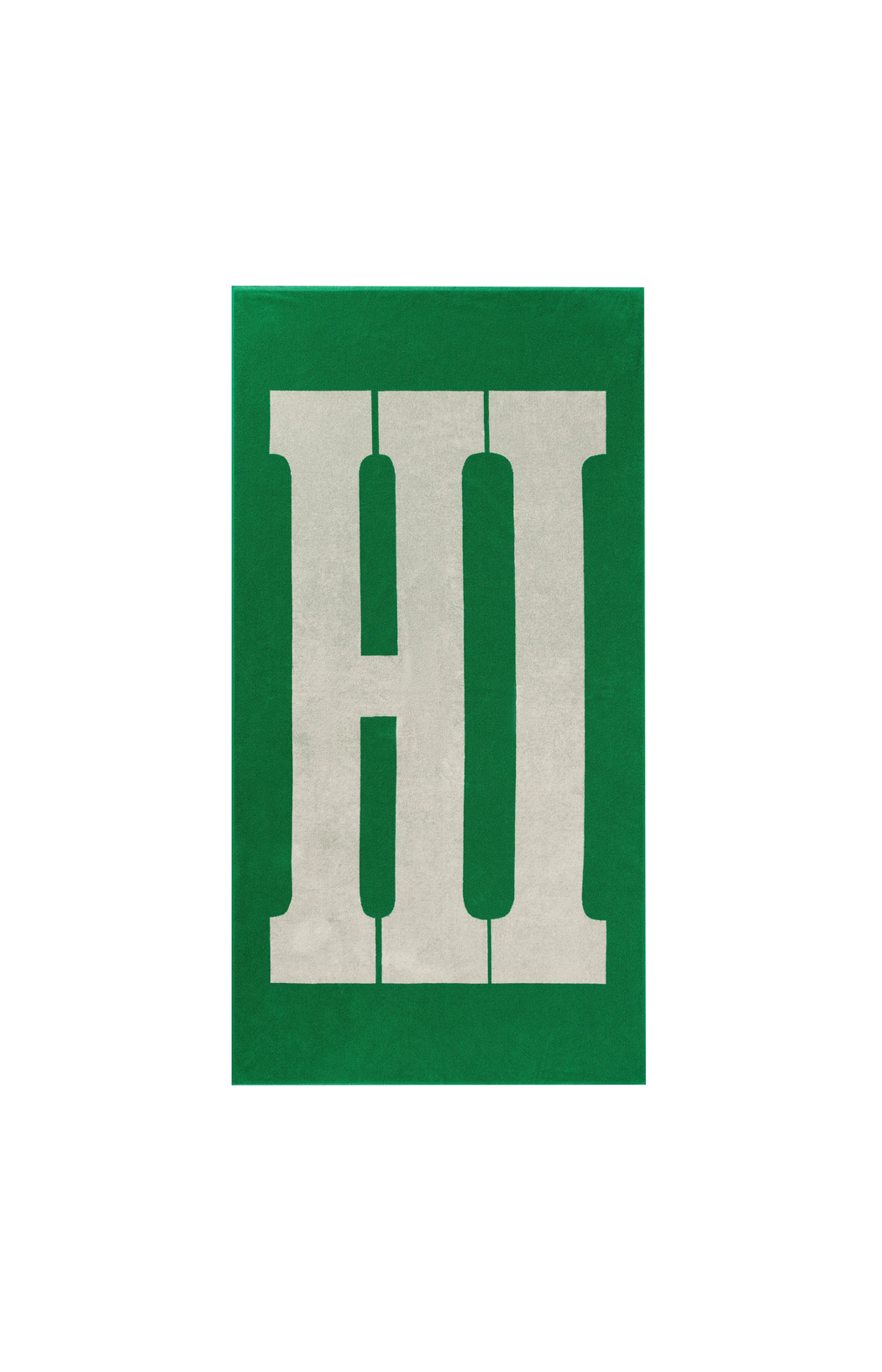 Phoebe Philo Hi-Towel in Electric Green — front view