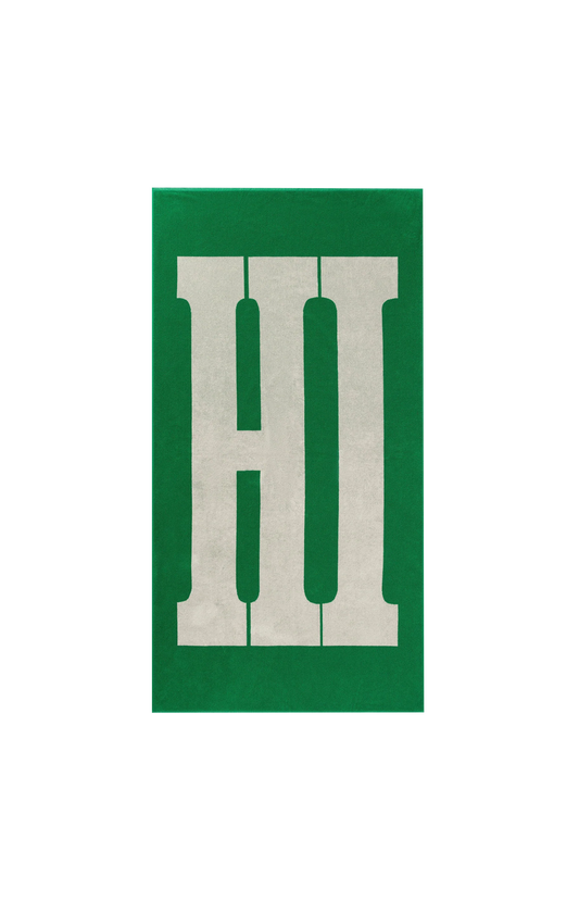 Phoebe Philo Hi-Towel in Electric Green — front view
