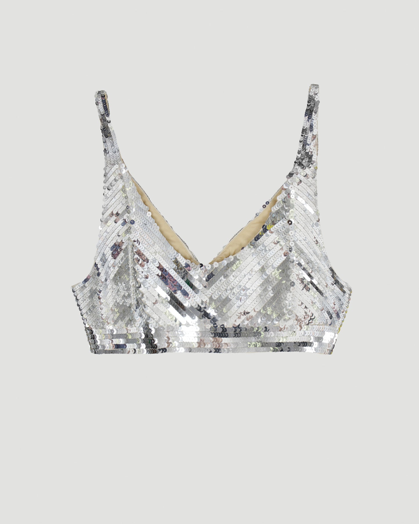 METAL KNIT CROPPED TOP