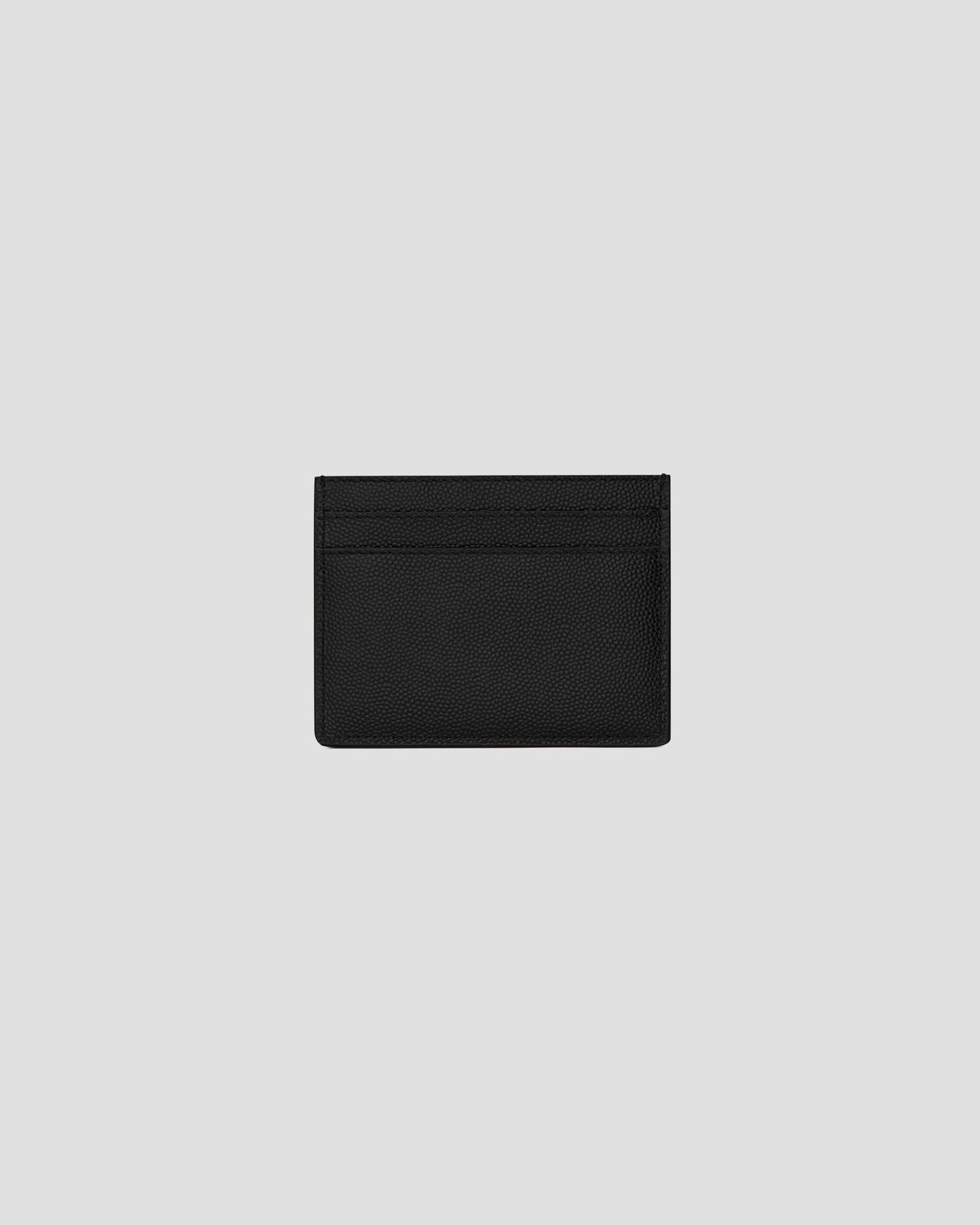 Saint Laurent Paris Credit Card Case in Grain de Poudre Leather