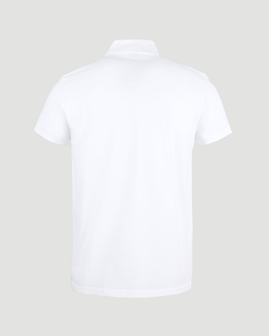 COTTON POLO SHIRT IN WHITE