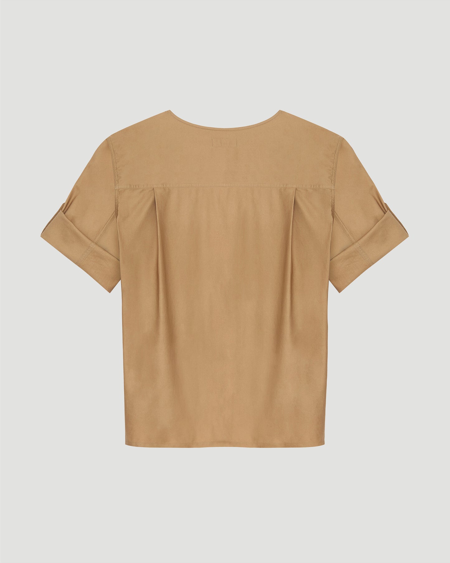 HENLEY BLOUSE IN COTTON TWILL