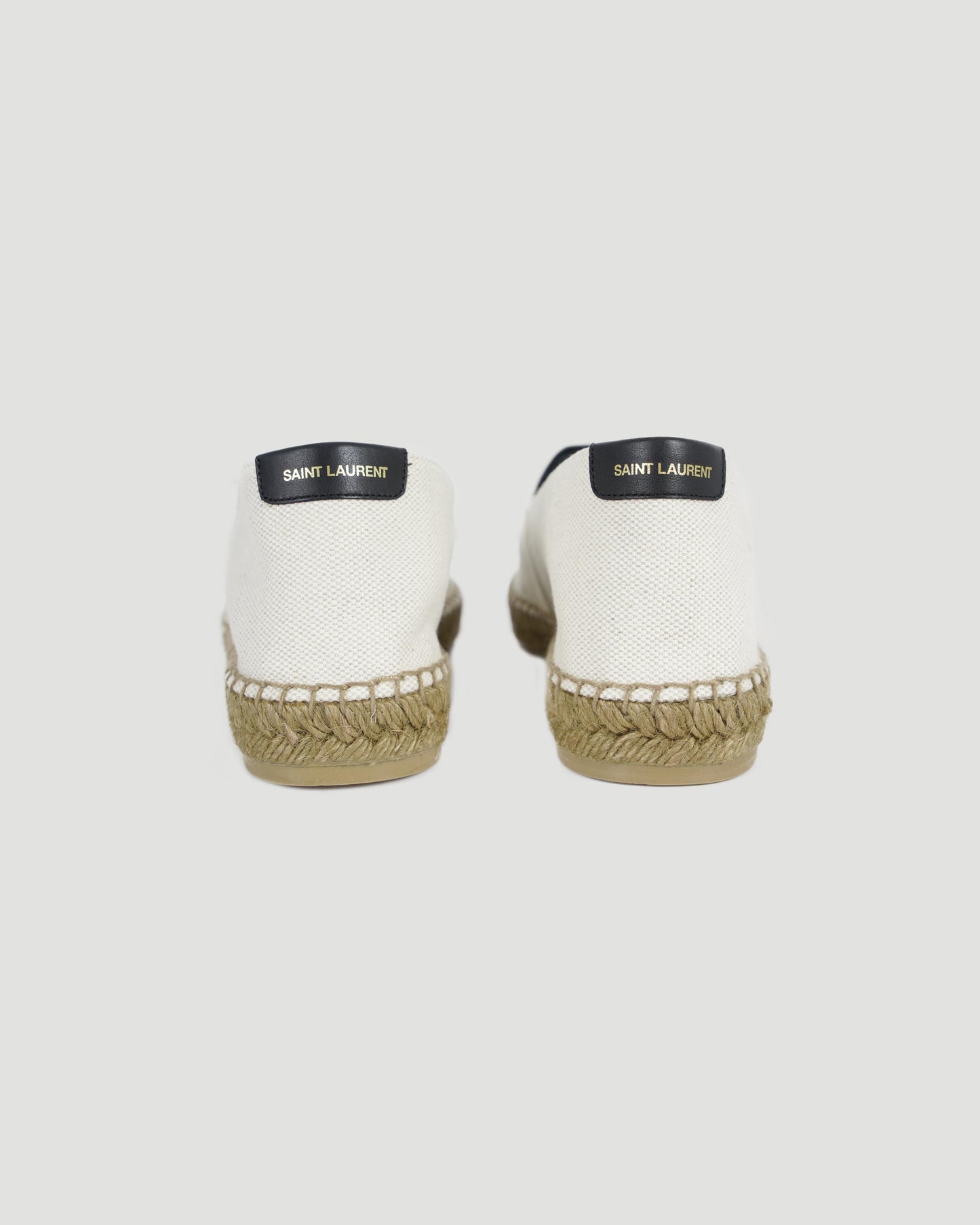 EMBROIDERED ESPADRILLES IN ECRU CANVAS