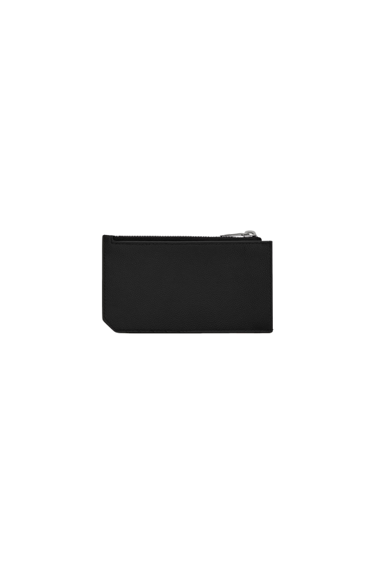Fragments Zipped Card Case in Grain de Poudre Leather