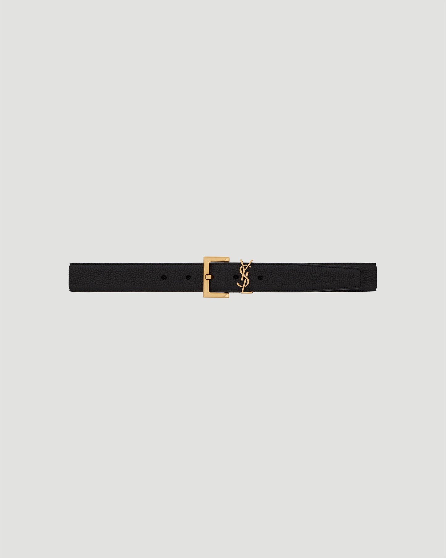 CASSANDRE BELT WITH SQUARE BUCKLE IN GRAINED LEATHER