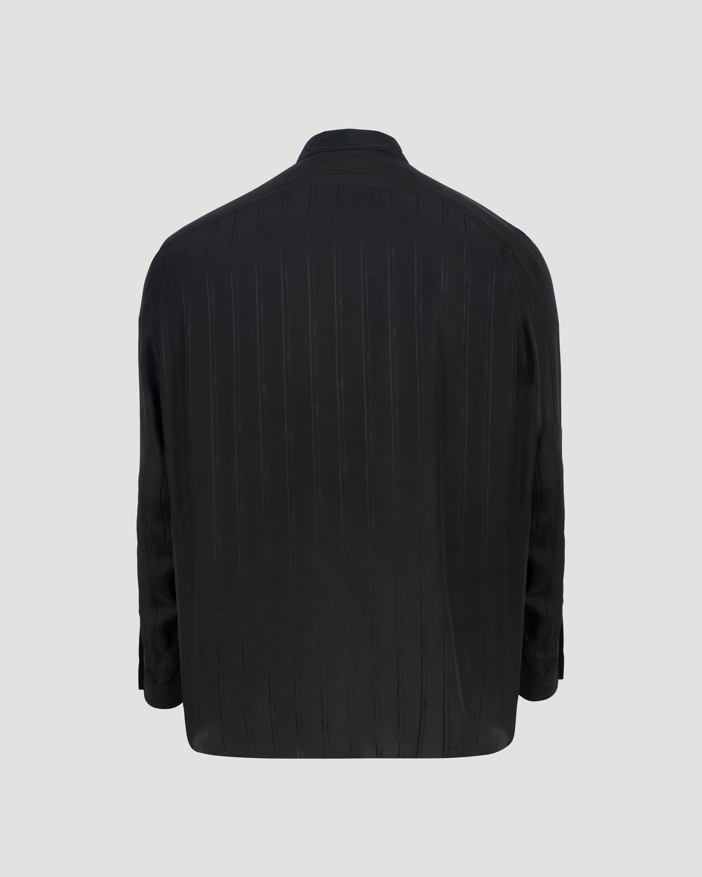 SHIRT IN MATTE AND SHINY CASSANDRE STRIPED SILK