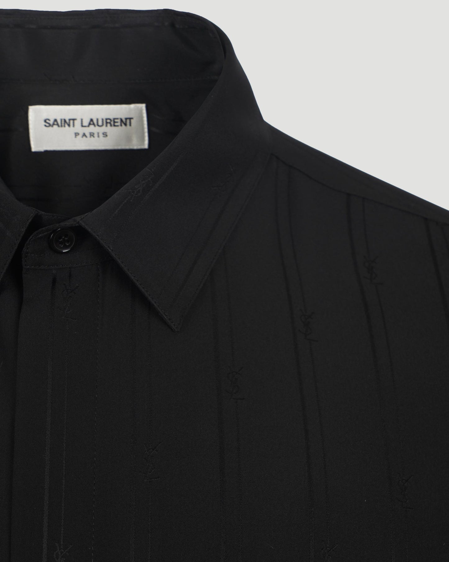 SHIRT IN MATTE AND SHINY CASSANDRE STRIPED SILK