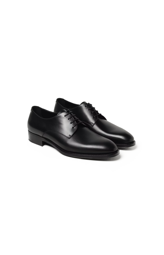 Saint Laurent Adrien Leather Derby Loafers in Black — product photo 2