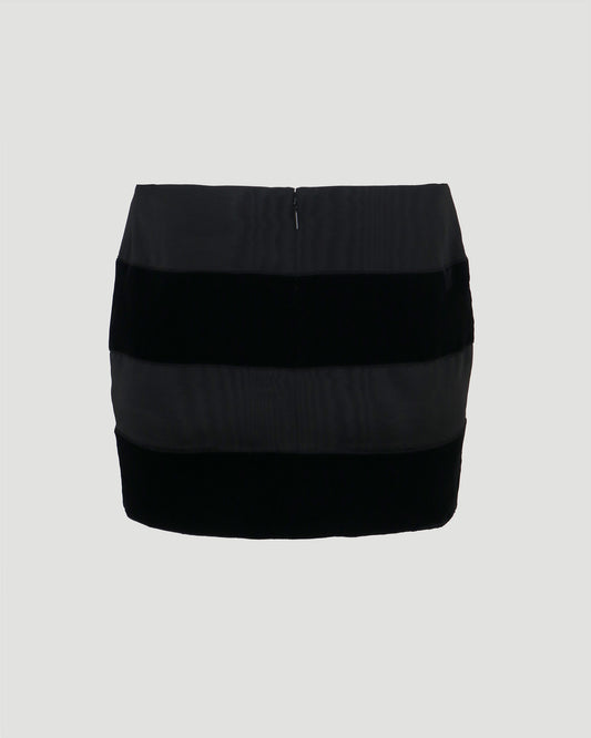 MINI SKIRT IN FAILLE MOIRÉ