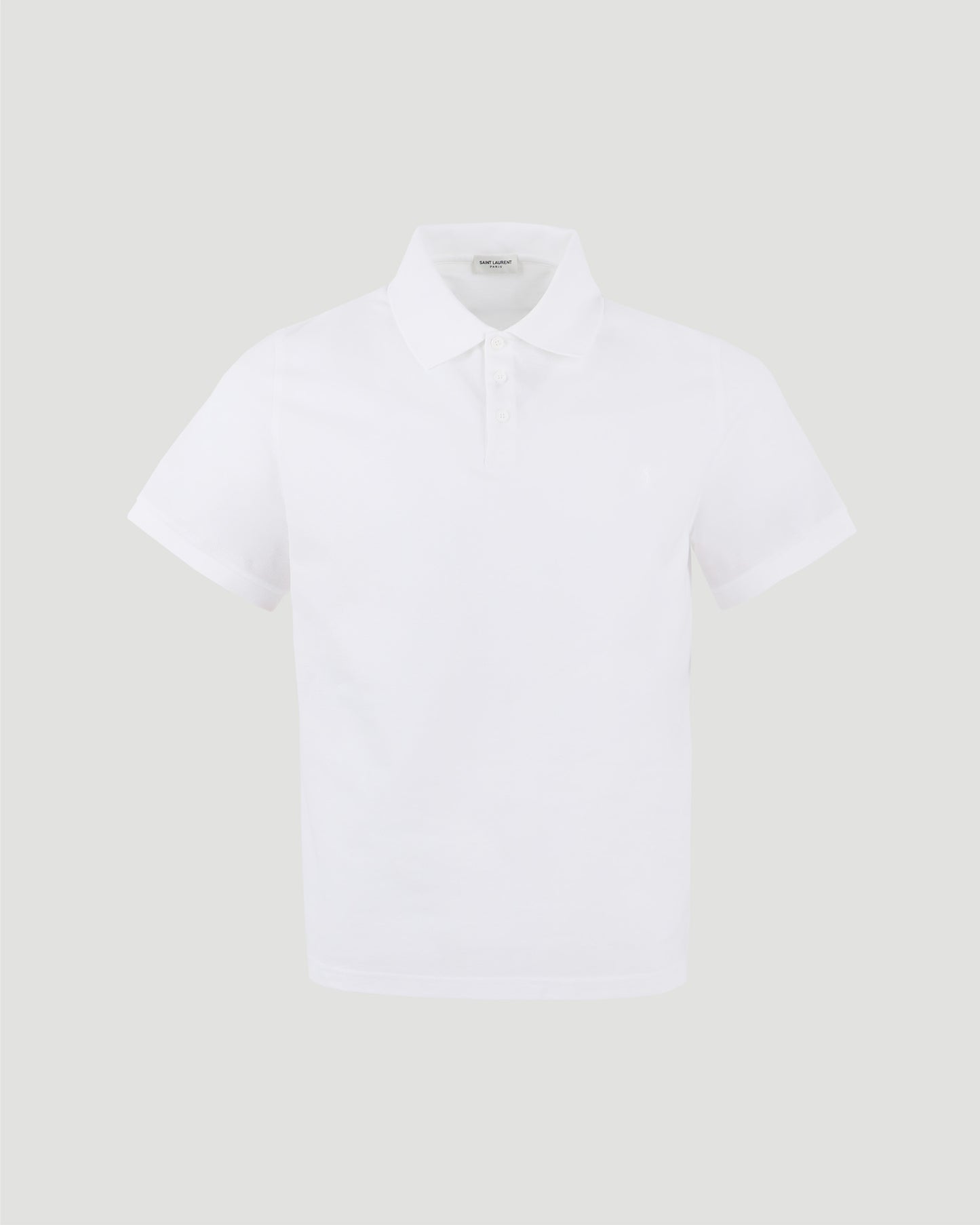 MONOGRAM POLO SHIRT IN WHITE COTTON PIQUÉ