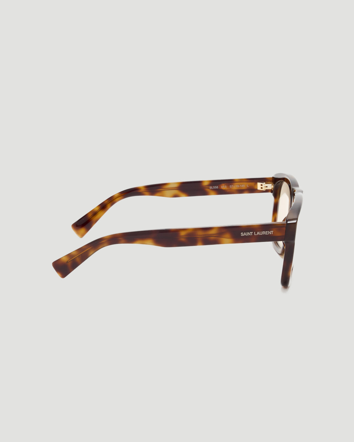 Saint Laurent SL 558 Squared Aviator Sunlgasses in Brown — product photo 2