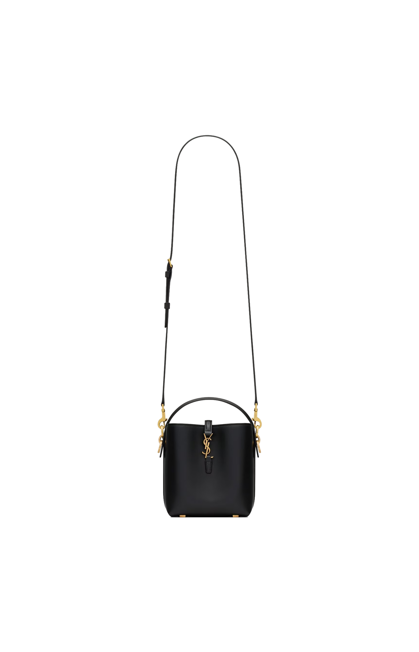 Saint Laurent Le 27 Mini Bucket Bag in Shiny Leather