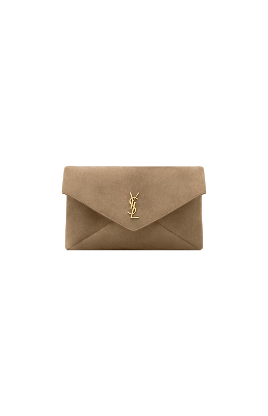 Cassandre Large Envelope Pouch in Suede