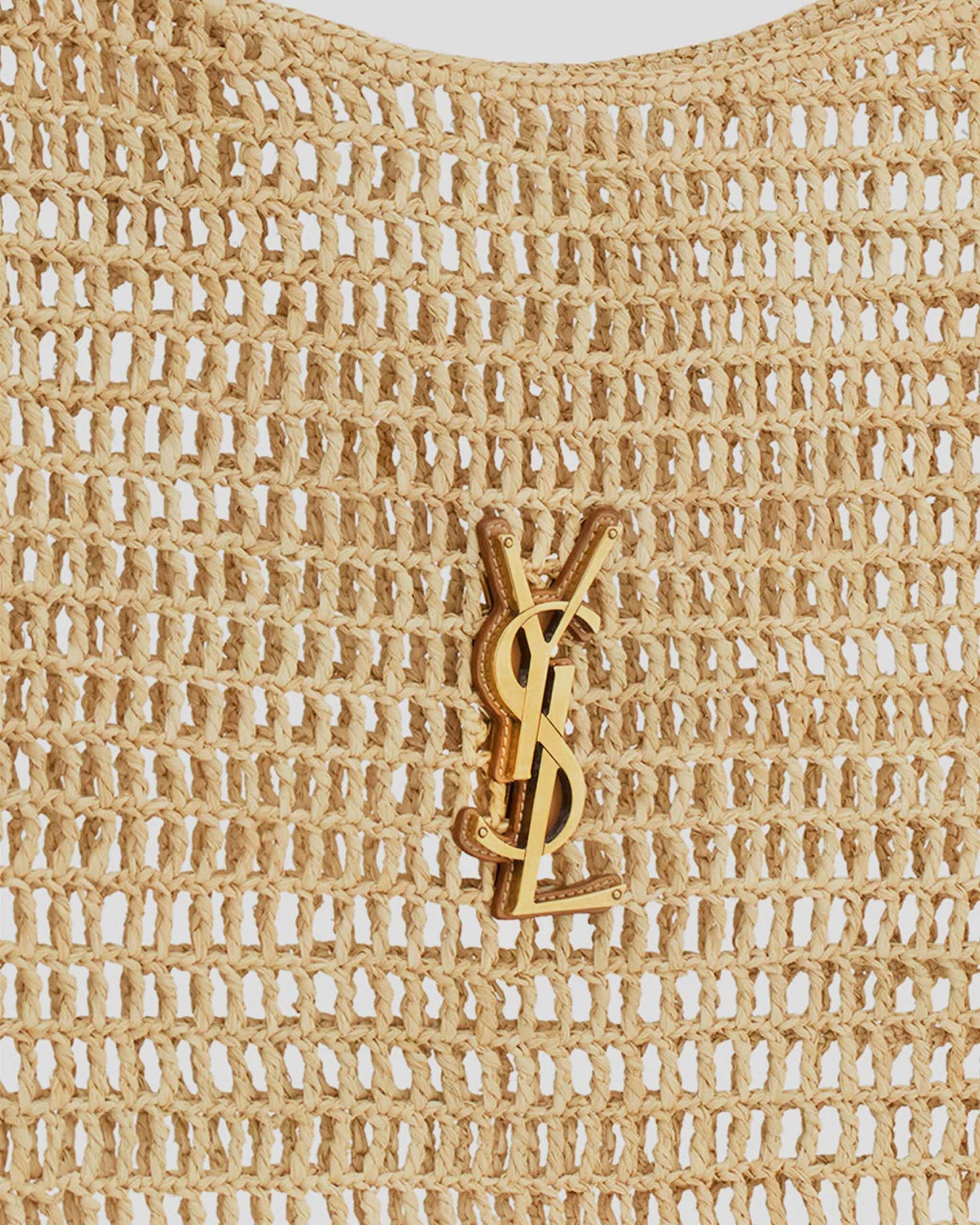 OXALIS BAG IN RAFFIA CROCHET AND LEATHER