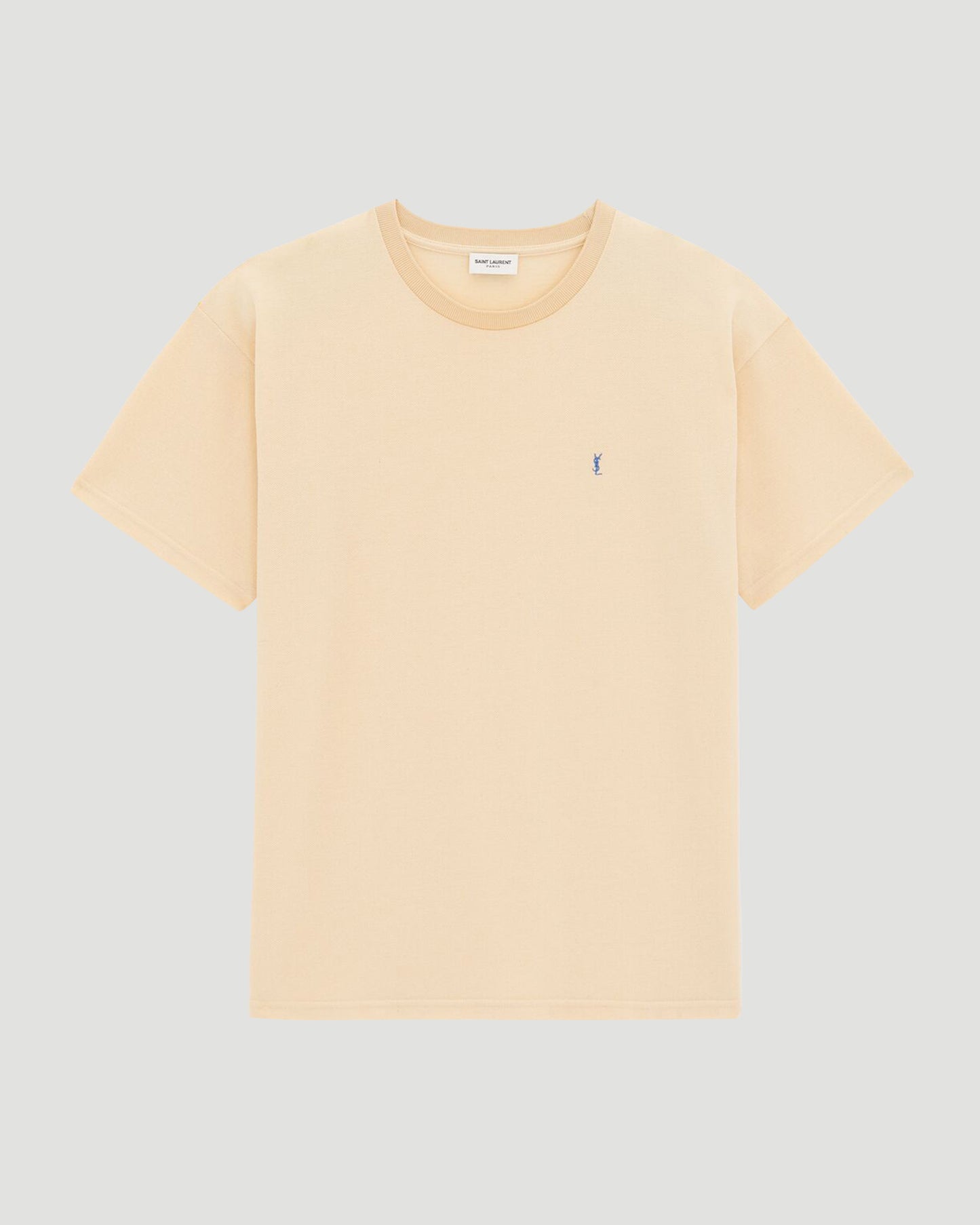 CASSANDRE T-SHIRT IN YELLOW PIQUÉ