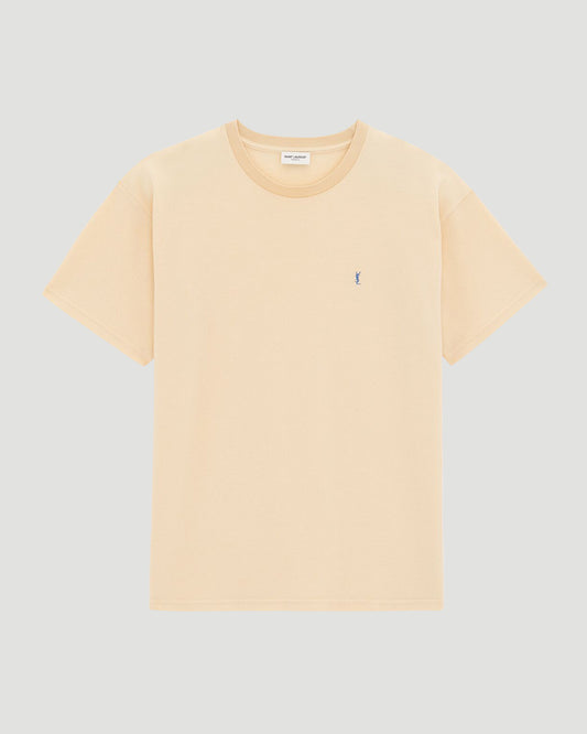 CASSANDRE T-SHIRT IN YELLOW PIQUÉ