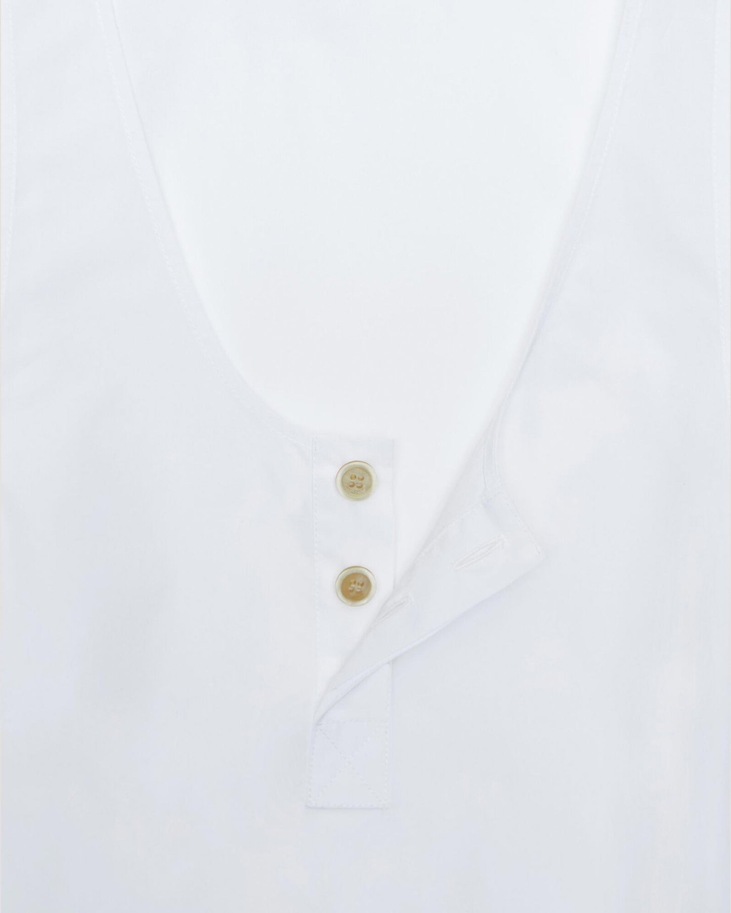 HENLEY TANK IN COTTON POPLIN