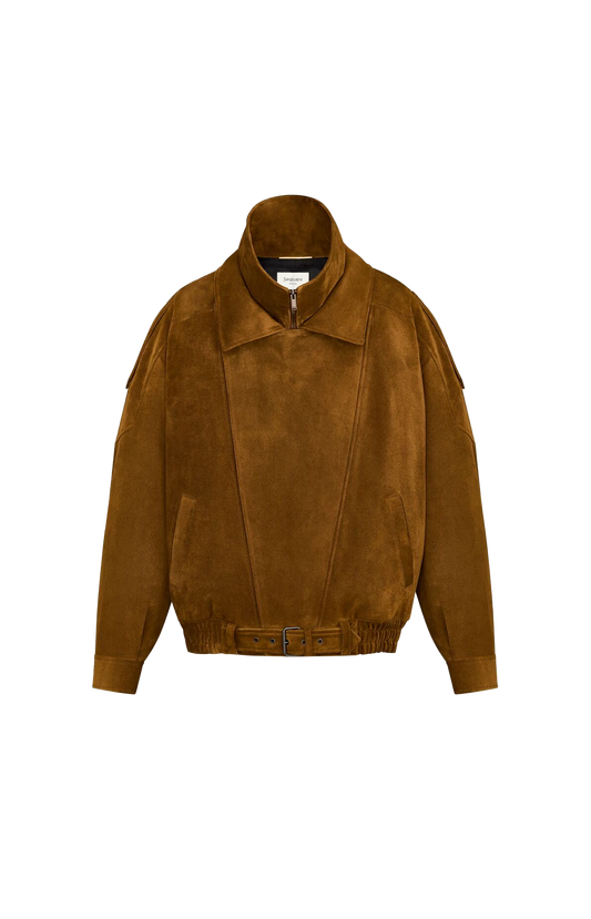 Bomber Jacket in Vintage Split Leather
