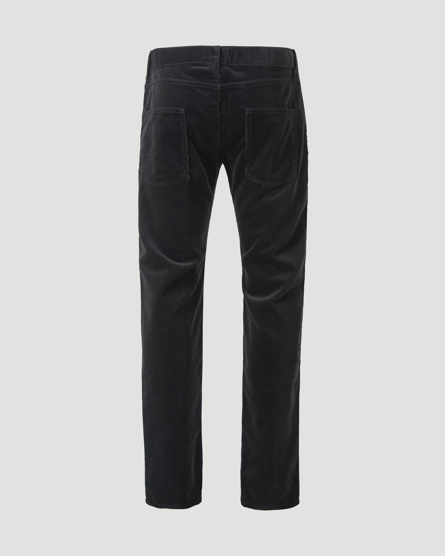 Relaxed Slim Pants In Faded Black Corduroy